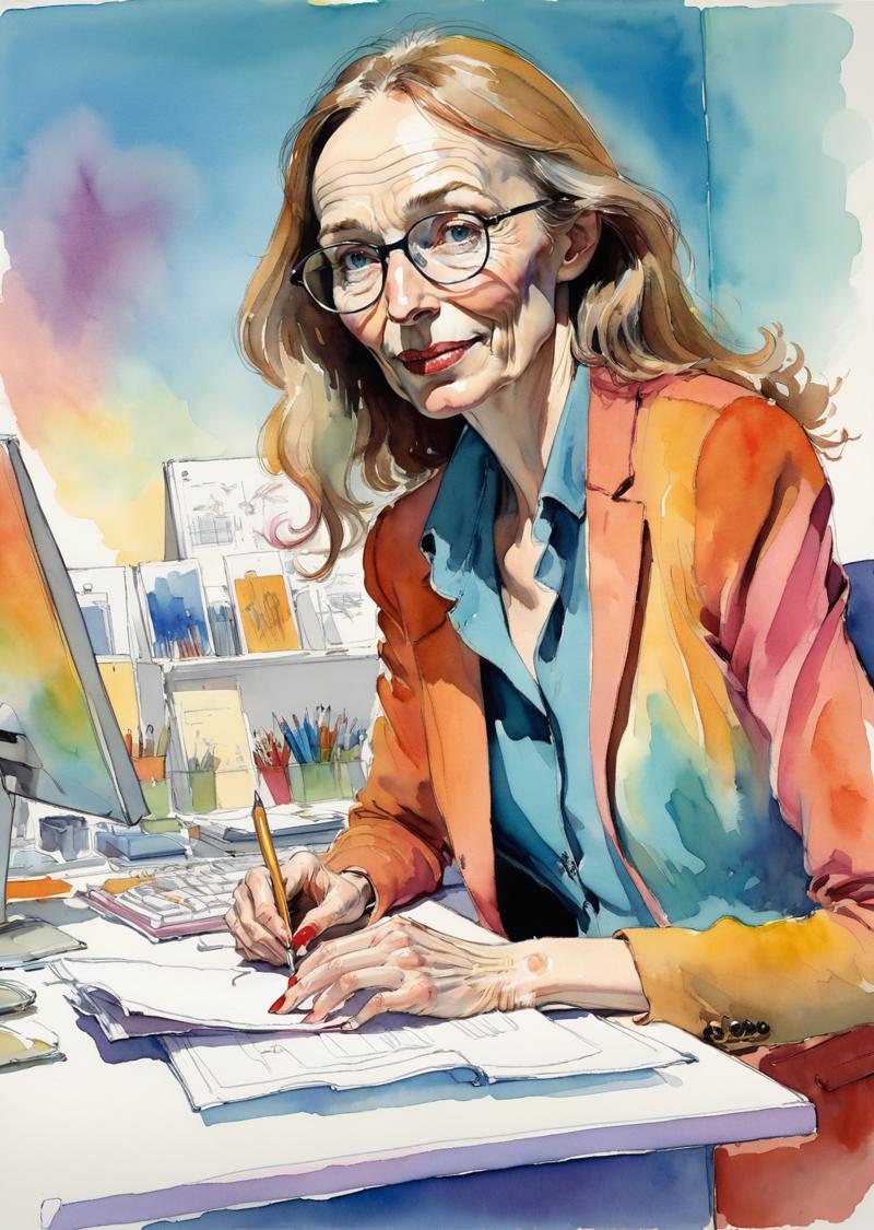 00230-365227499-1 woman_beautiful_working _closeup__office_gradient___(art   by  Quentin Blake_).png